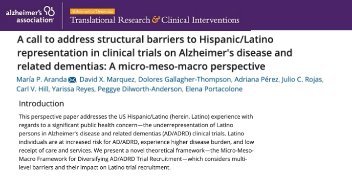 IMPACT members discuss framework to include Hispanic/Latinos in ADRD clinical trials