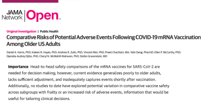 IMPACT supplement awardees publish article analyzing the risks of COVID-19 vaccination in older adults