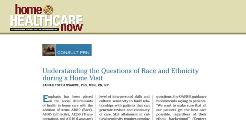Understanding the Questions of Race and Ethnicity during a Home Visit