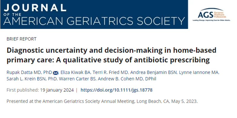 Diagnostic Uncertainty and Decision-Making in Home-Based Primary Care: A Qualitative Study of Antibiotic Prescribing