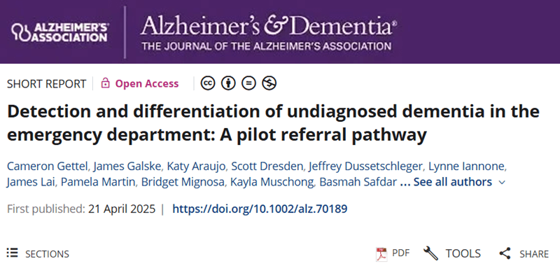 IMPACT Pilot study found both promise and challenge with cognitive impairment screening in the emergency department