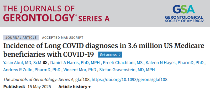 IMPACT research team explore relationship between Long COVID and prior vaccinations among people 66 and older